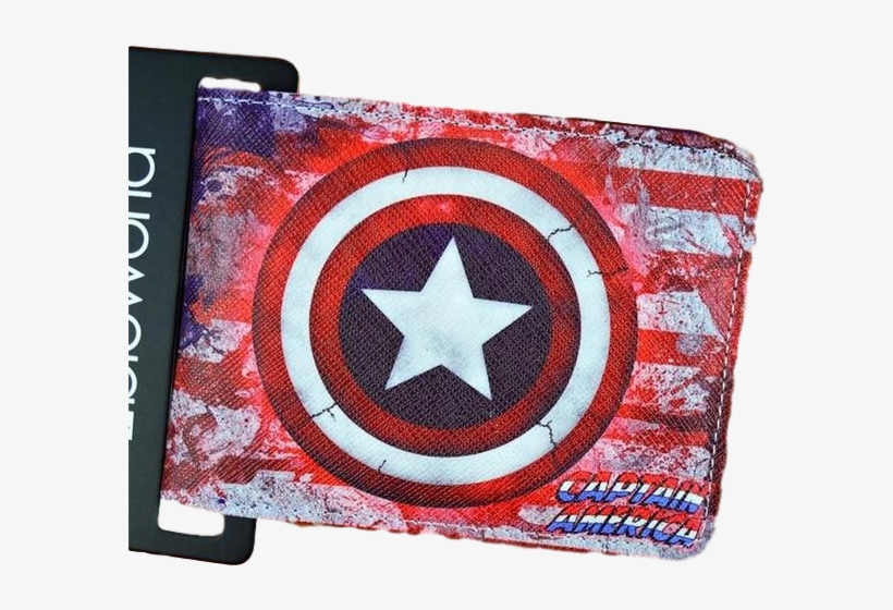 Captain America Shield Wallet - Comic And Cartoon Wallets, transparent png #831241