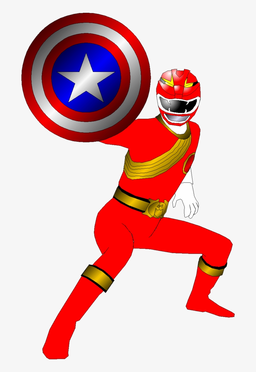 Image Royalty Free Stock Captain America Shield Clipart - Hyakujuu Sentai Gaoranger, transparent png #831301