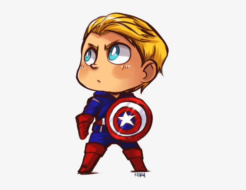 Captain America By Kiirusama - Cute Captain America Cartoon, transparent png #831324