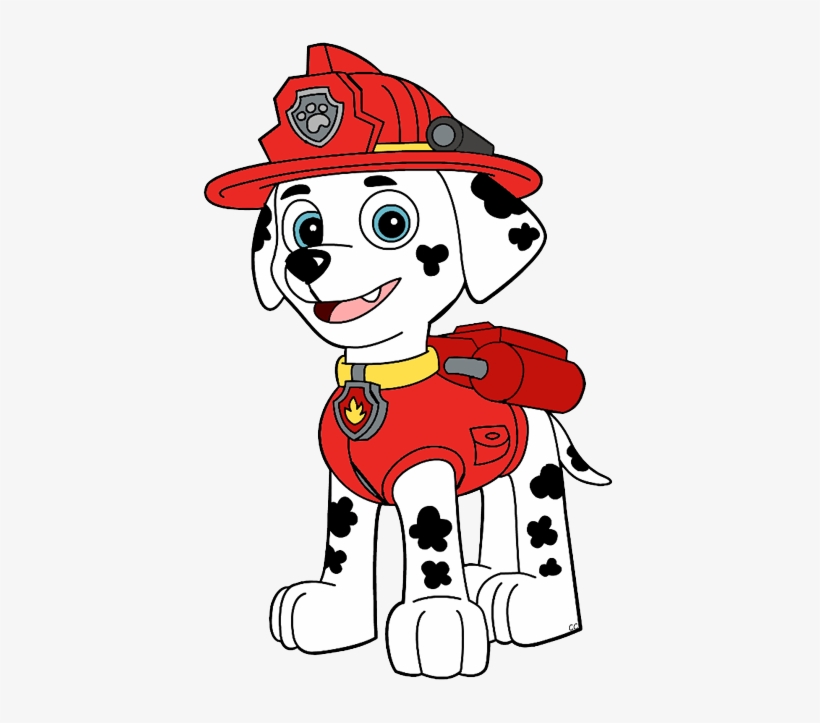 Clip Art Outline Paw Patrol Marshall Paw Patrol Png,, 44% OFF