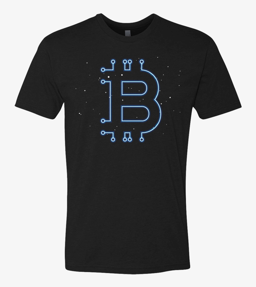 Neon Lights Bitcoin T-shirt - Jim And Pam T Shirt, transparent png #831562