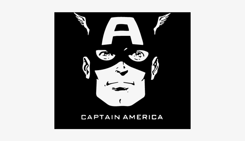 Captain America Birthday Ideas Clipart - Captain America Face Silhouette, transparent png #831611
