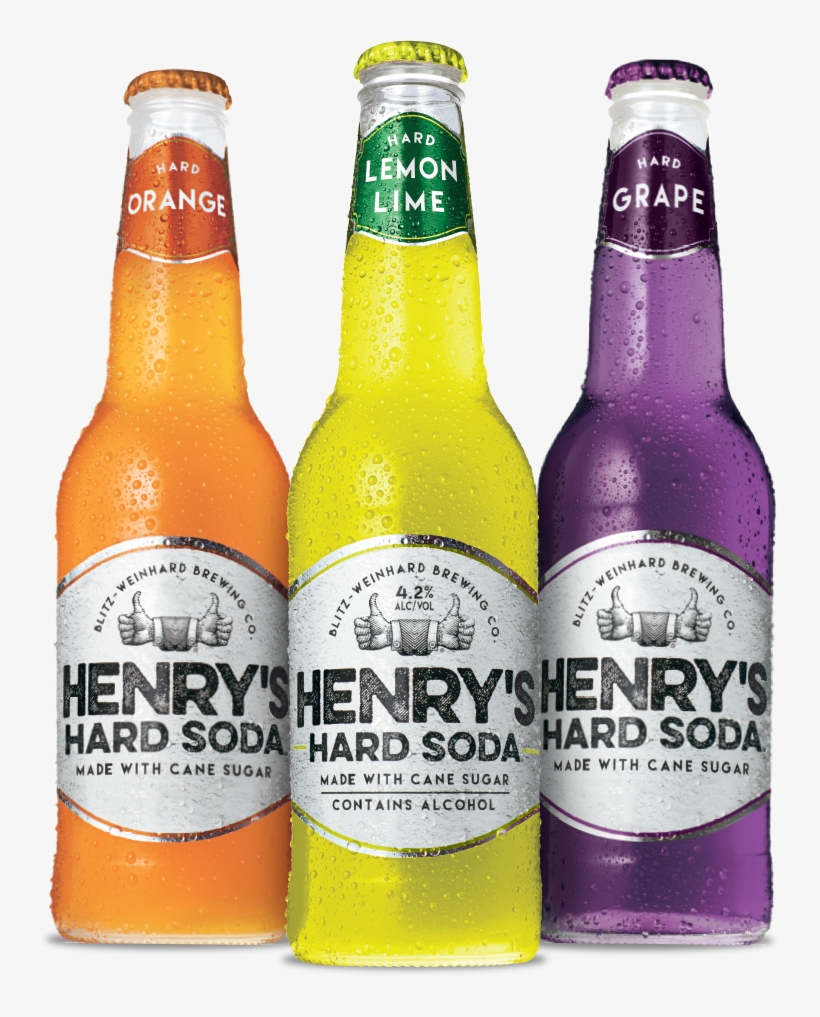 Henrys Hard Soda Bottles - Henry's Hard Sparkling Water, transparent png #831636