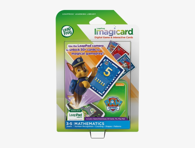 Leapfrog Learning Library Imagicards Paw Patrol-boxed - Leapfrog Leappad Paw Patrol, transparent png #831840