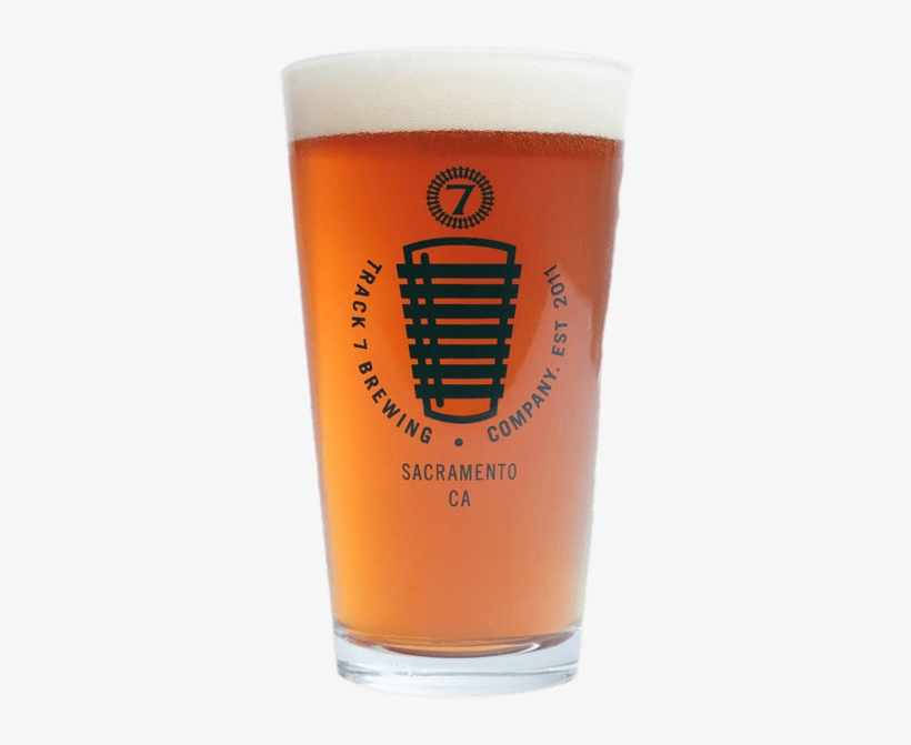 Track 7 Pint Glass With Medium Beer - Pint Glass, transparent png #832023