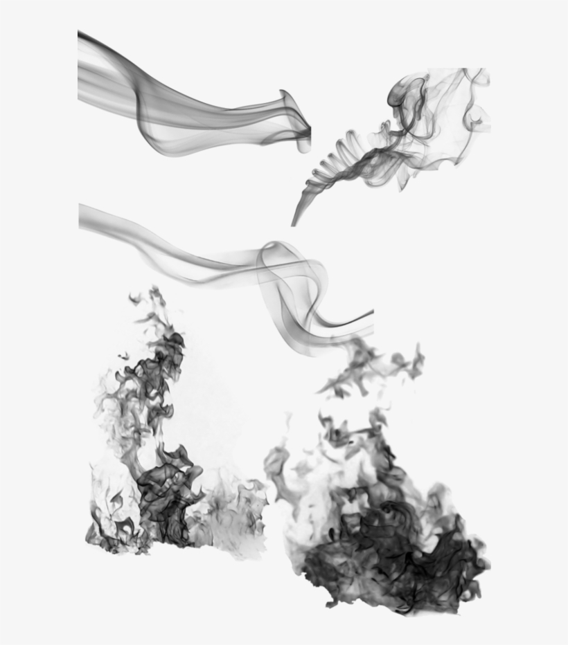 Black Smog Decorative Pattern - Portable Network Graphics, transparent png #832094