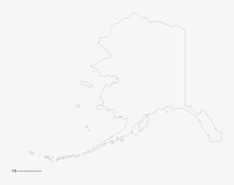 Image Black And White Library Alaska Vector Background - Alaska Outline Png, transparent png #832162