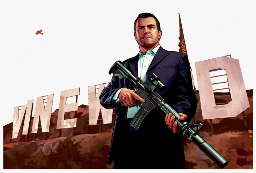 Artwork Michael V - Gta 5 Wallpaper Michael, transparent png #832330