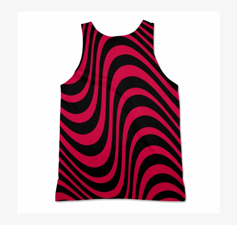 Wavy Lines Tank-top - Regata Com Estampa, transparent png #832359