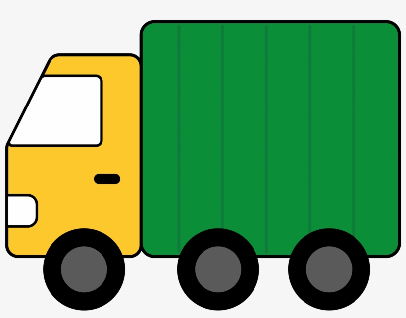 Image Black And White Library Risk Ahead Clipart Green - Clip Art Trucks, transparent png #832395