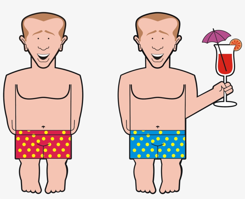 This Free Icons Png Design Of Twins In Bathing Shorts, transparent png #833267