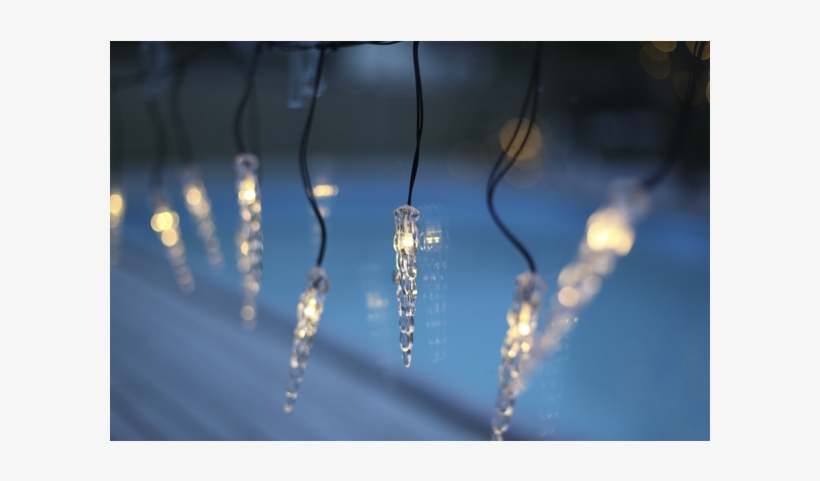 Icicle Lights Extra System Decor - Lichtervorhang Tadpole Décor Icicle House Additions, transparent png #833704