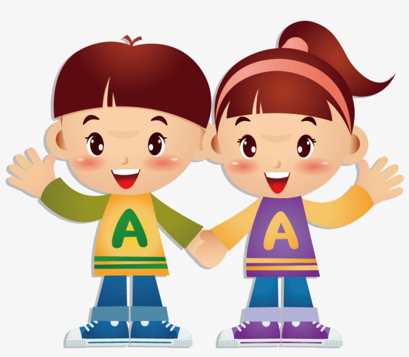 Cartoon Twin Brother Transprent Png Free Download - Брат И Сестра Рисунок, transparent png #833708