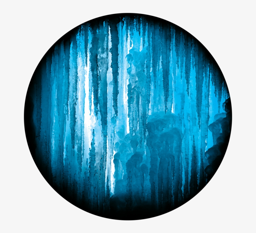 Heavy Icicle Covering - Apollo Design 6049 Icy Cave B&w Superresolution, transparent png #834114