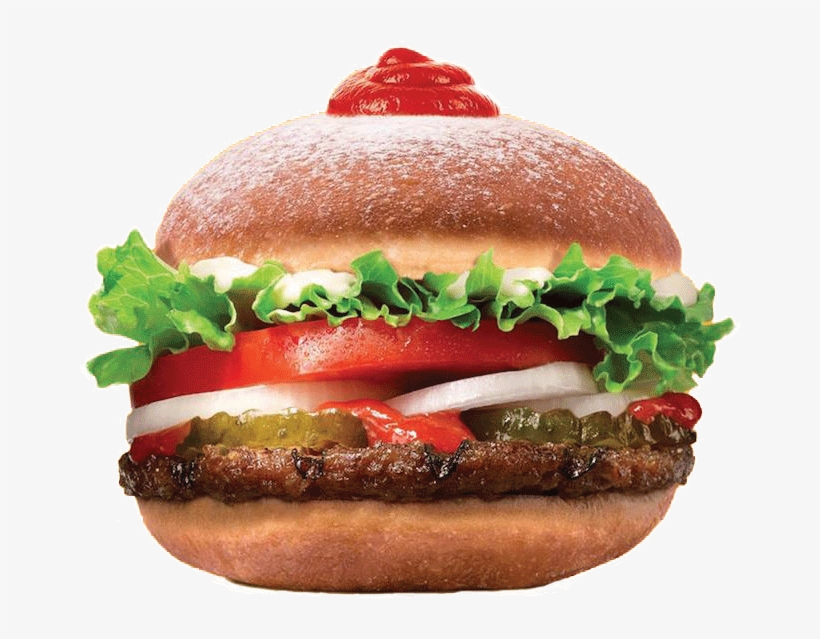 Chanukah Doughnut Fit For A King - Burger King Donut Whopper, transparent png #834116