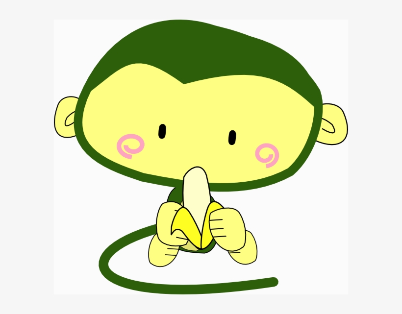 How To Set Use Monkey Eating Banana Icon Png, transparent png #834417