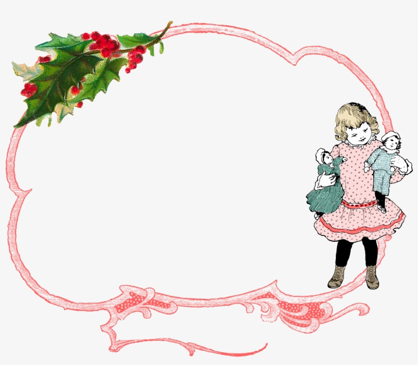 Digital Christmas Border Design Downloads - Picture Frame, transparent png #835119