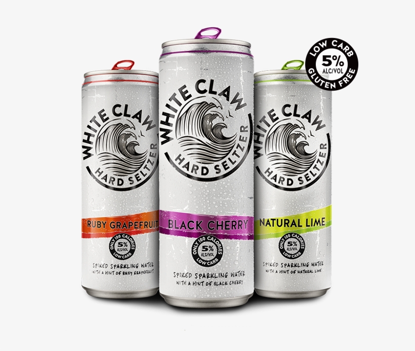 White Claw Hard Seltzer - White Claw Black Cherry Hard Seltzer - 12 Fl Oz Can, transparent png #835392