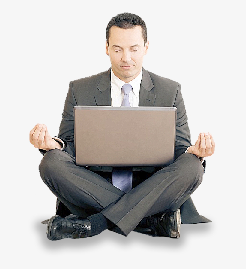 What Meditation Can Do For You - Meditating In Suit Png, transparent png #835792