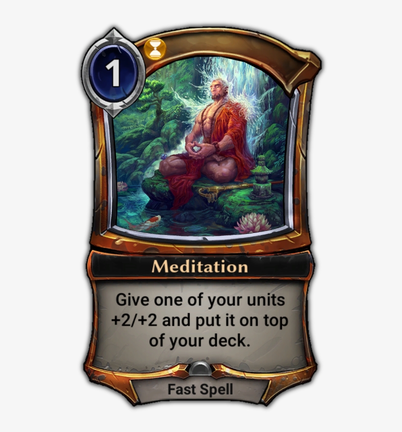Meditation - Eternal Card Game Clockroach, transparent png #835819