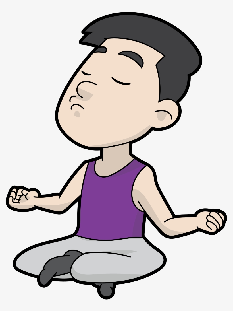 Open - Meditation Cartoon, transparent png #835882