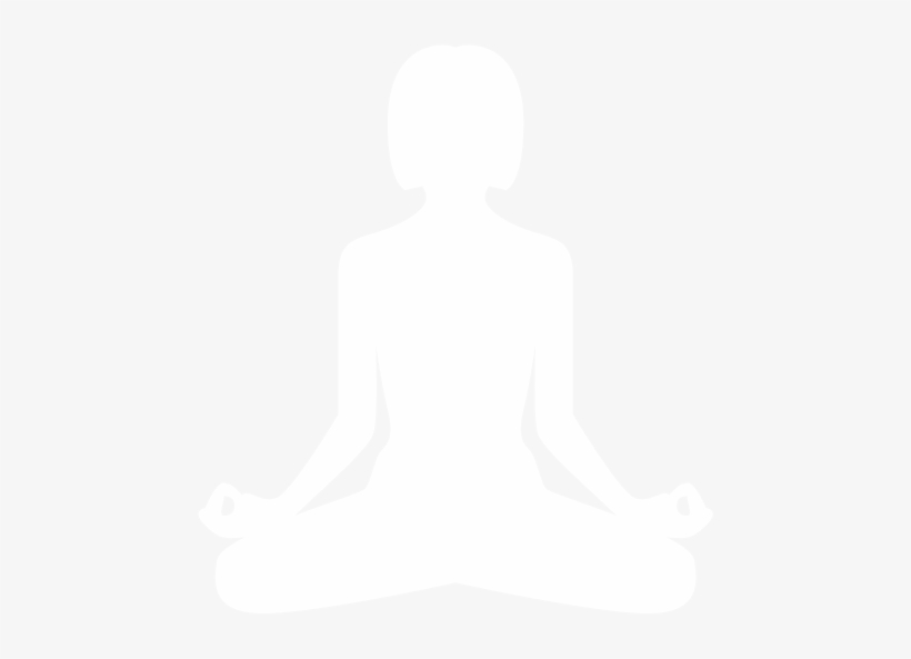 Meditation Silhouette Png - Yoga White Png, transparent png #835962