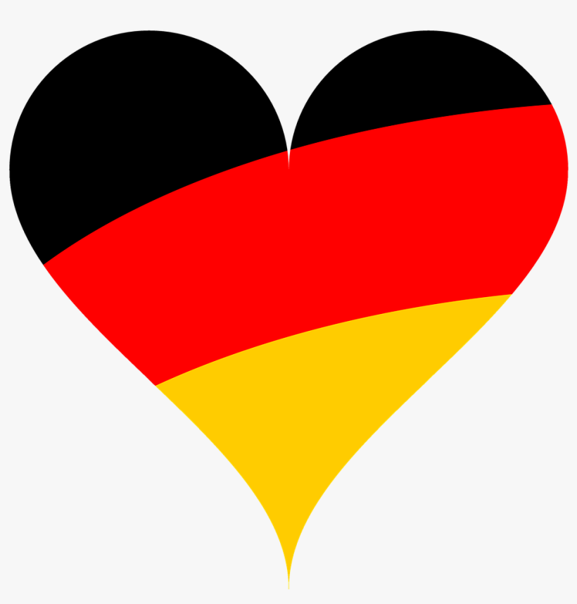 Germany Clipart Flag Pole 15 Top Preferred Project - German Flag In A Heart, transparent png #835963