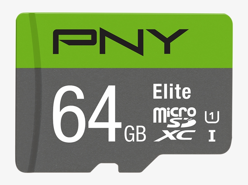 Pny Flash Memory Cards Microsdxc Elite 64gb Fr - Pny 64gb Micro Sd, transparent png #836240
