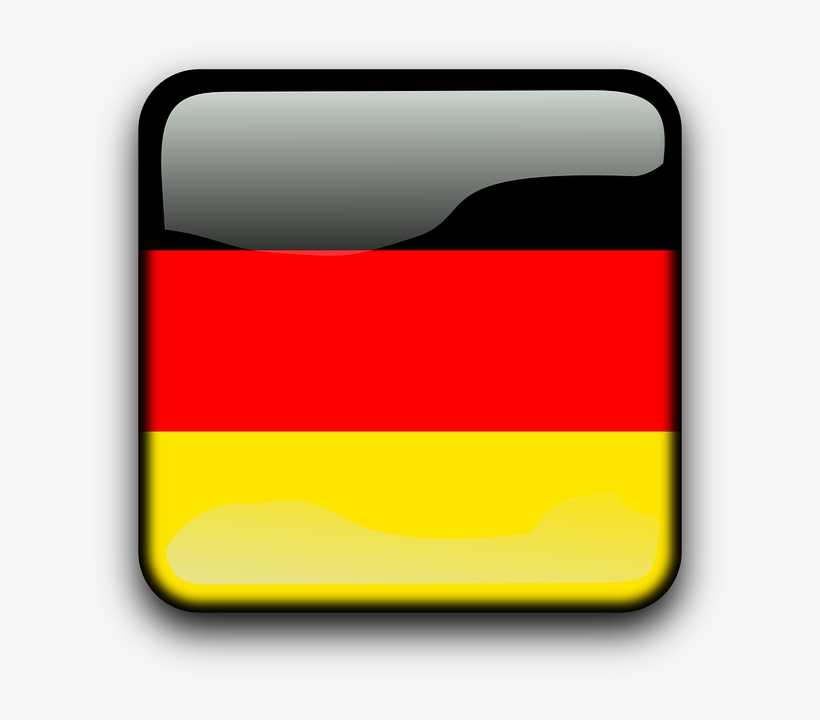 Germany, Flag, Country, Nationality, Square, Button - Bandera Alemana Fondo Transparente, transparent png #836433