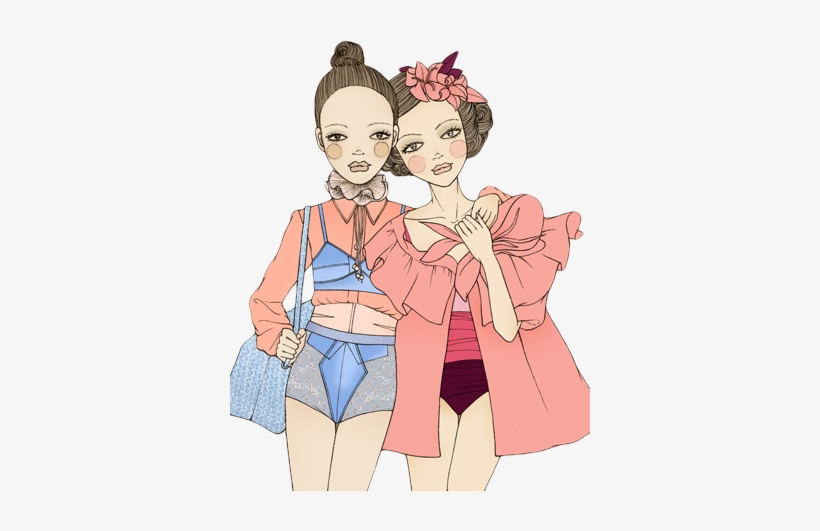 Lea Michele , Megan Fox - Drawing, transparent png #836434