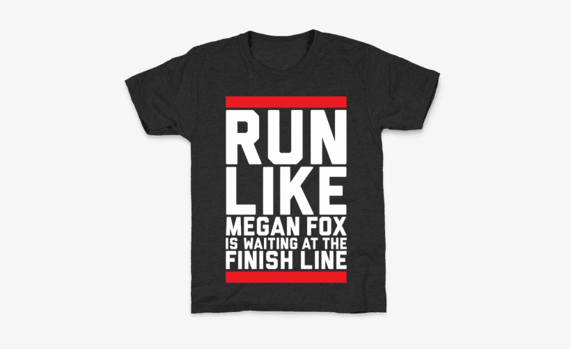 Run For Megan Fox Kids T-shirt - T-shirt, transparent png #836758