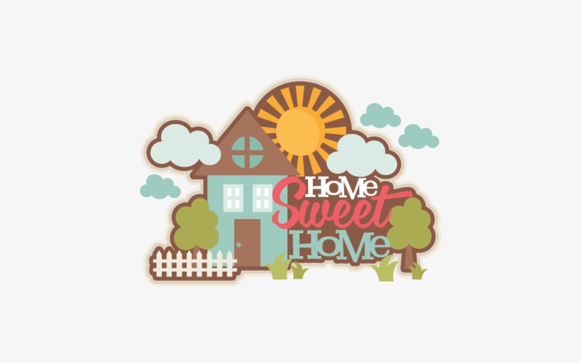 Home Sweet Home Title Svg Scrapbook Cut File Cute Clipart - Clip Art Home Sweet Home, transparent png #837131