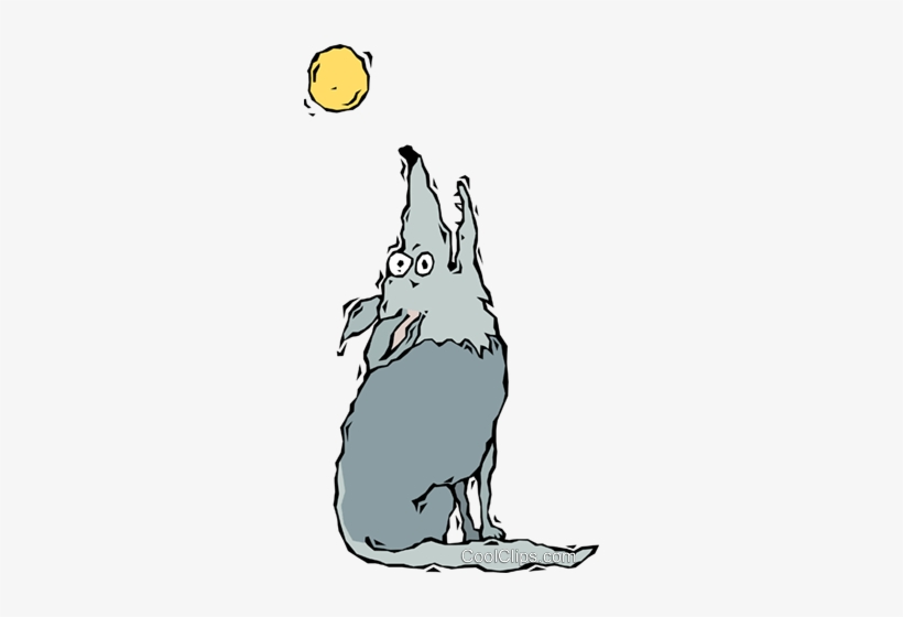 Wolf, Howling At The Moon Royalty Free Vector Clip - Wolf, transparent png #837632