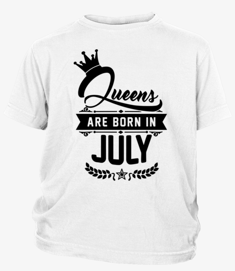 Queens Are Born In July - Youth Shirt - Mommy's Mighty Prince, transparent png #837755