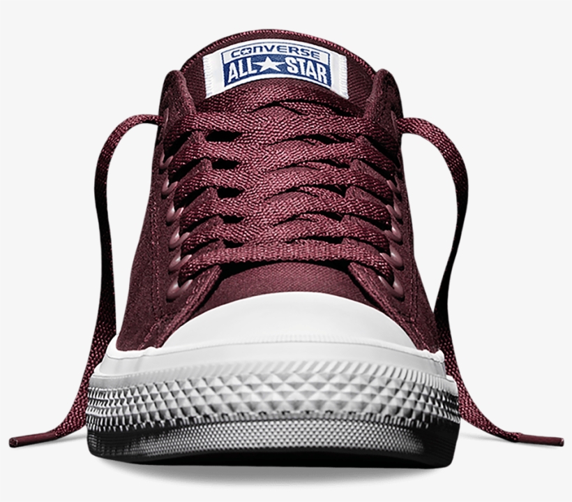 Converse Chuck Taylor All Star Ii Low 'bordeaux' - Sneaker Front View Png, transparent png #838224