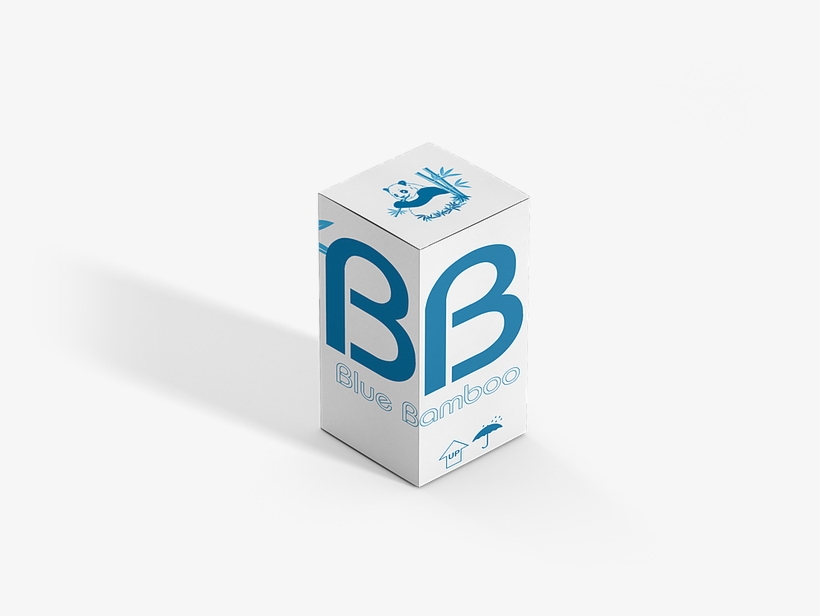 Blue Bamboo Mattress Box - Box, transparent png #838619