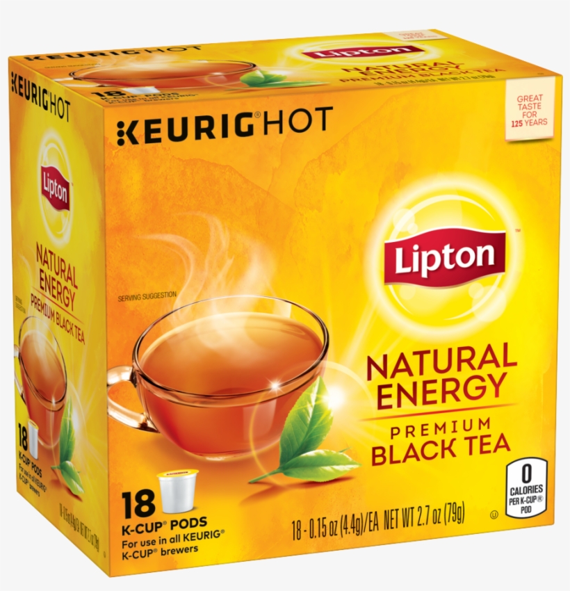 Lipton Natural Energy Premium Black Tea, 40 Count, transparent png #838833