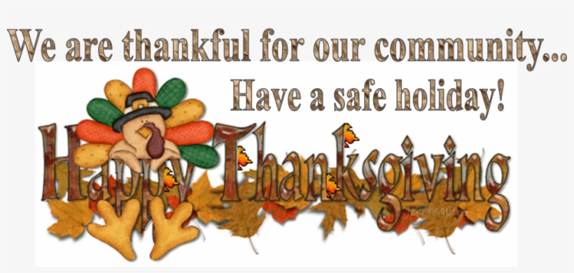2015 Thanksgiving Slider - Happy Thanksgiving Fire Dept, transparent png #838902