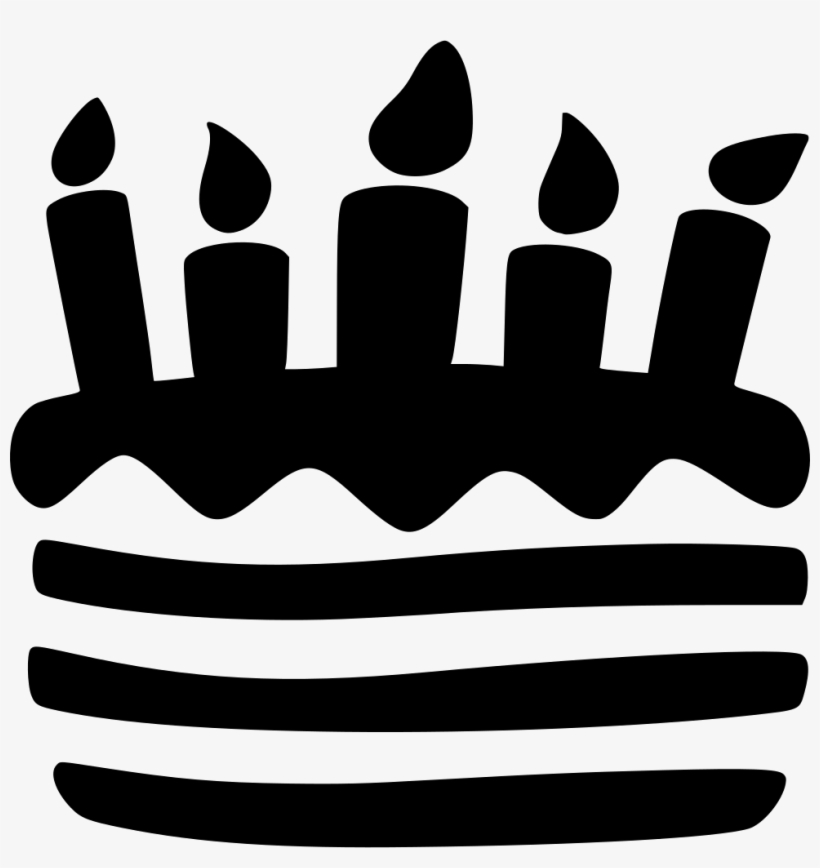 Cake Birthday Pie Wedding Sweet Baking Food Candles - Birthday Candle Svg, transparent png #838927