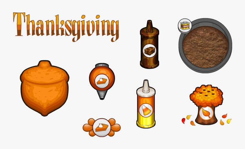 Thanksgiving Toppings Donuteria By Amelia411-d7nsamz - Papa's Donuteria Thanksgiving, transparent png #838955
