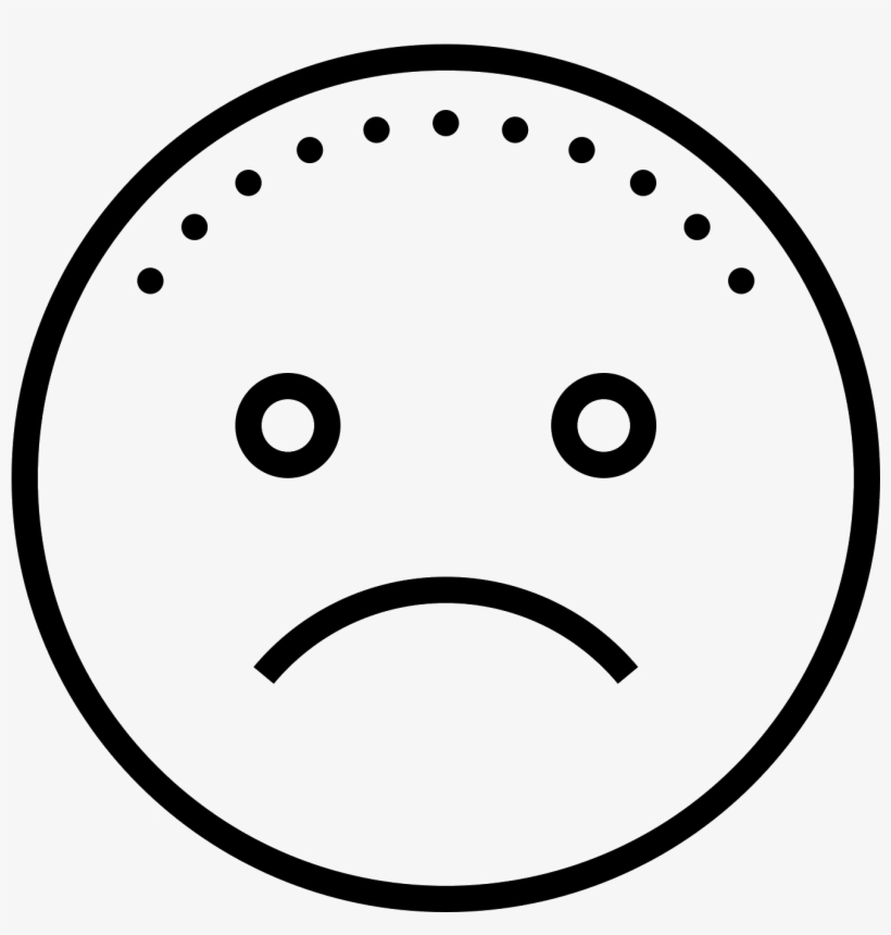 This Is A Picture Of A Face That Is Frowning - Circle For Icons, transparent png #839464