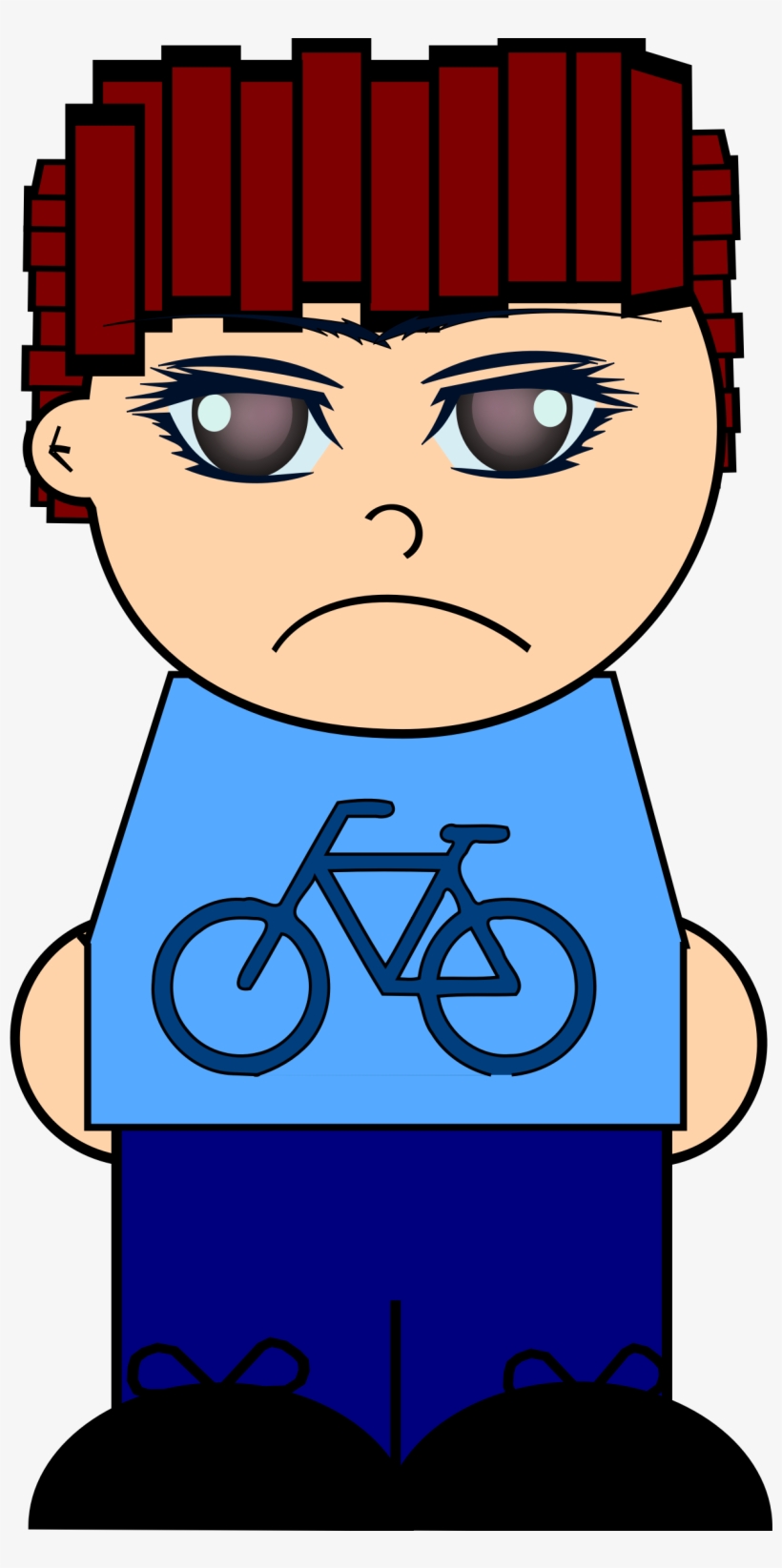 This Free Icons Png Design Of Cartoon Sad Boy, transparent png #839514
