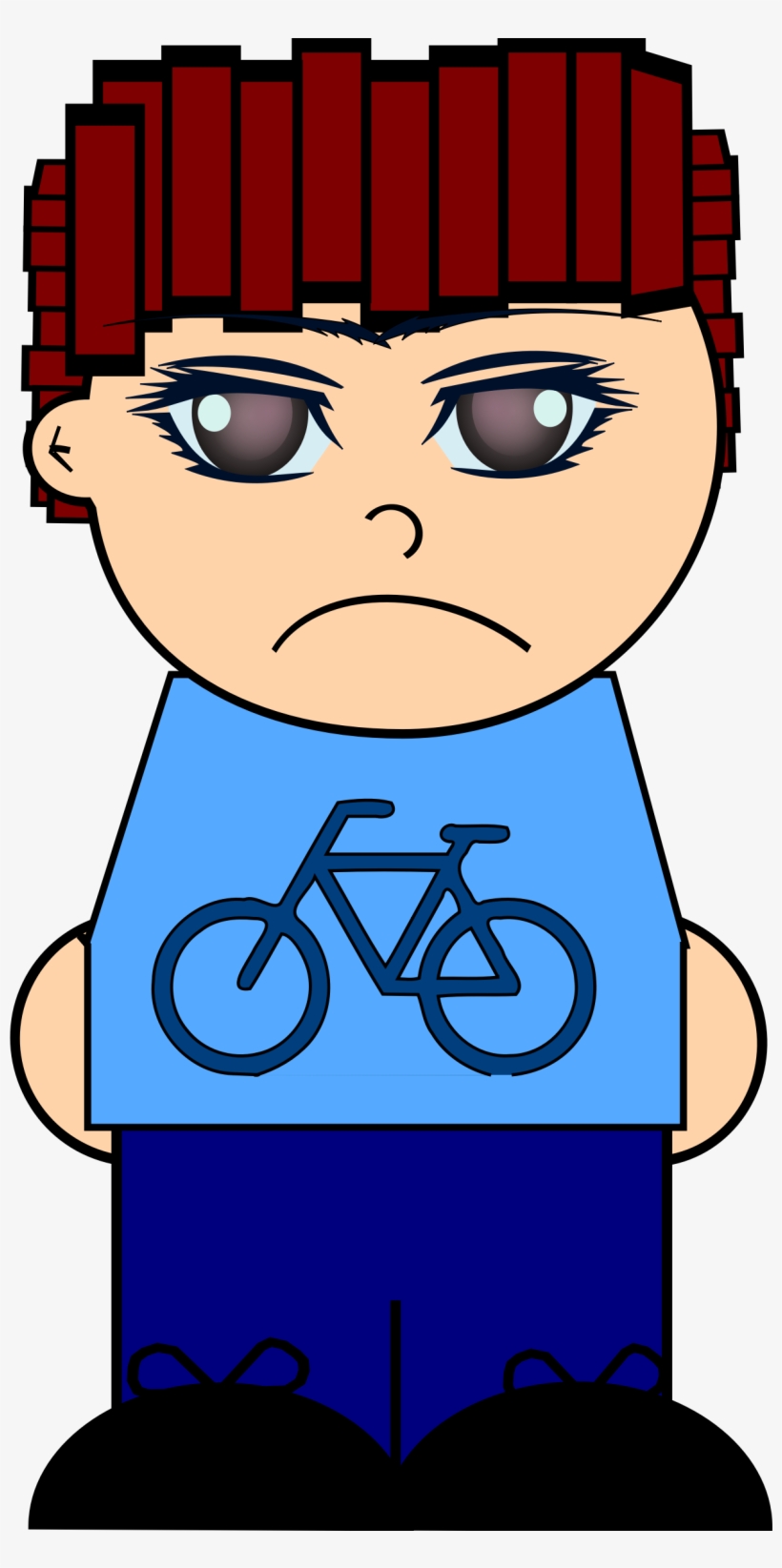 This Free Icons Png Design Of Cartoon Sad Boy, transparent png #839514