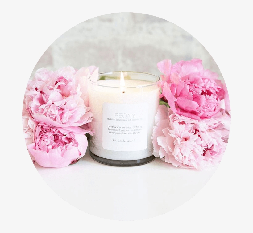 Makeup School La Scented Candles - Peonies And Candles, transparent png #839517