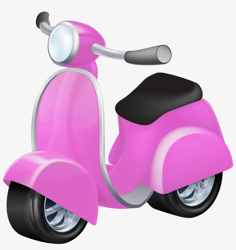 Pink Vespa Png Clip Art, transparent png #8300074