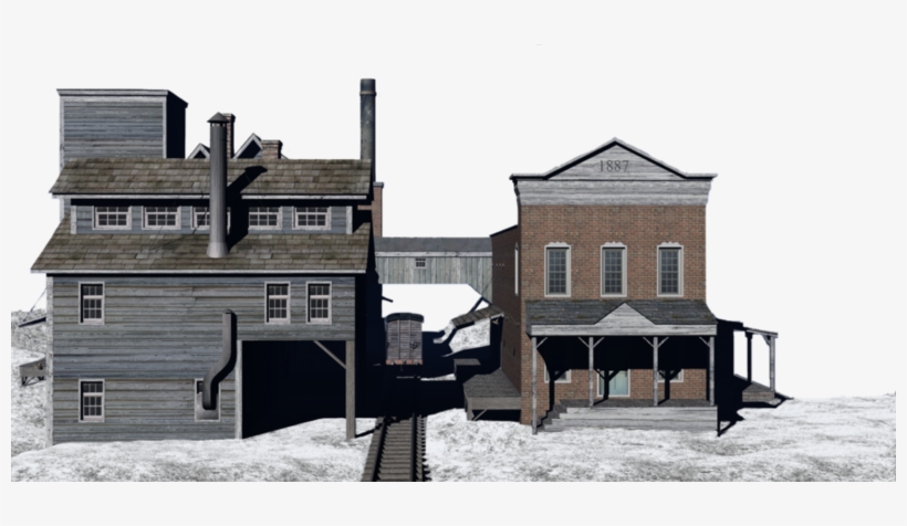 Western Mill Buildings Png By - Western Png, transparent png #8300329