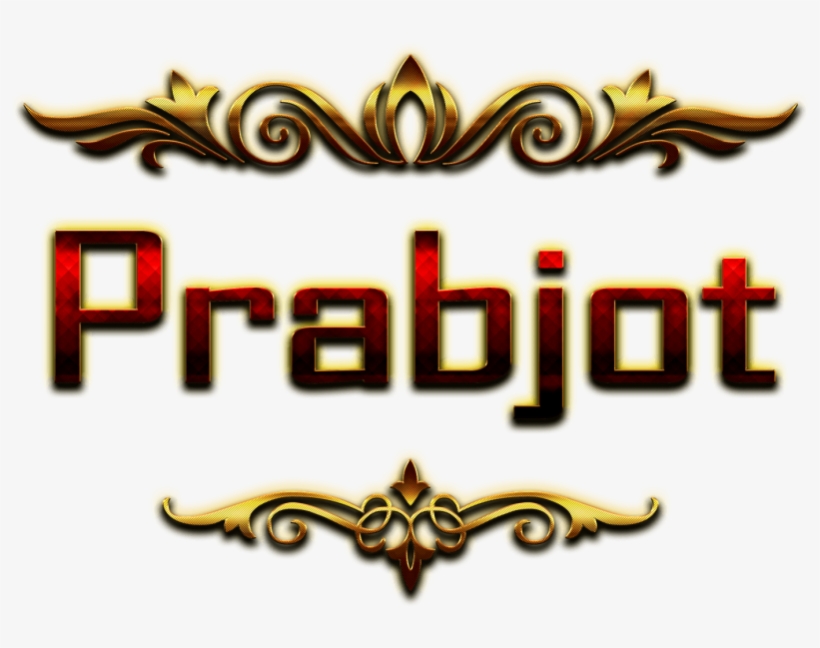 Free Png Prabjot Decorative Name Png Png Images Transparent - Siddharth Name, transparent png #8300936