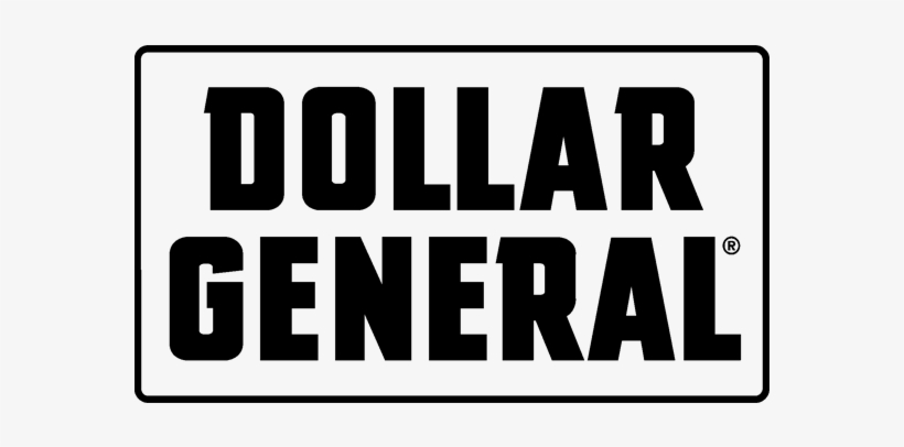 Dollar General Logo Png - Black-and-white, transparent png #8301053