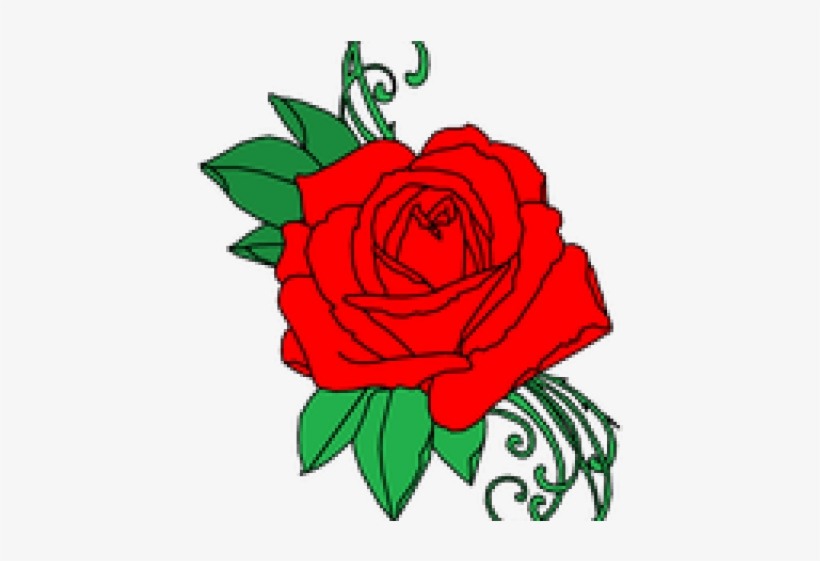 Rose Tattoo Clipart Picsart Png - Tattoo Rose Clipart Png, transparent png #8302097