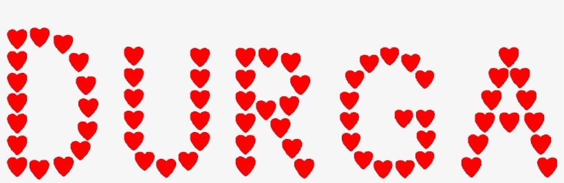 Durga Love Hearts Shirts - Graphic Design, transparent png #8302142